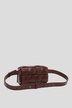 Load image into Gallery viewer, Burgundy Small Cassette Belt Bag by Bottega Veneta
