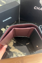 Load image into Gallery viewer, Black GHW Caviar Classic Flap Card Holder Wallet by Chanel
