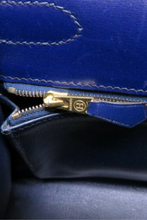 Load image into Gallery viewer, Bleu Royal GHW Kelly Sellier 32 Box Calf Leather Bag by Hermès
