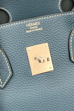 Load image into Gallery viewer, Blue Jean PHW Birkin 35 Togo Leather Bag by Hermès
