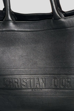 Load image into Gallery viewer, Black Leather Large Book Tote by Dior
