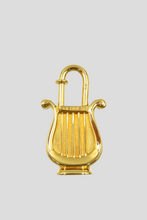 Load image into Gallery viewer, Gold Année de la Musique 1996 Lyre Cadena Padlock Charm by Hermès
