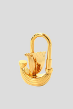 Load image into Gallery viewer, Gold L&#39;air de Paris 2006 Sailing Yacht Cadena Padlock Charm by Hermès
