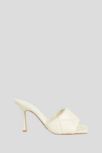 Load image into Gallery viewer, Cream Quilted Leather Lido Mules Size 38.5 / UK 5.5 by Bottega Veneta
