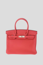 Load image into Gallery viewer, Bougainvillea PHW Birkin 30 Taurillon Clemence Leather Bag by Hermès
