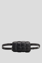 Load image into Gallery viewer, Black Small Cassette Belt Bag by Bottega Veneta
