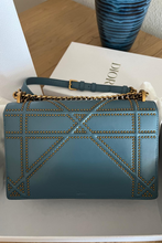 Load image into Gallery viewer, Blue Antique GHW Diorama Medium Shoulder Bag by Dior
