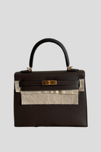 Load image into Gallery viewer, Ecorce GHW Kelly Sellier 25 Epsom Leather Bag by Hermès
