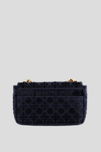 Load image into Gallery viewer, Dark Blue Denim Medium Dior Caro Suede Bag by Dior
