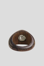 Load image into Gallery viewer, Brown Bijouterie Fantaisie Wood Ring by Hermès
