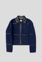 Load image into Gallery viewer, Blue Runway Tatersale Double-Sided Cashmere Jacket Size 40 / UK 12 by Hermès
