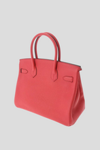 Load image into Gallery viewer, Bougainvillea PHW Birkin 30 Taurillon Clemence Leather Bag by Hermès
