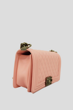 Load image into Gallery viewer, Blush Pink RHW Calfskin Leather Boy Bag Size Medium by Chanel
