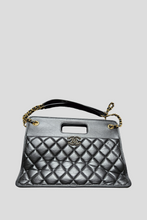 Load image into Gallery viewer, Black AGHW Graphic Catch Shopping Tote Aged Calfskin Bag by Chanel
