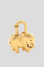 Load image into Gallery viewer, Gold L&#39;Exotisme 1988 Elephant Cadena Padlock Charm by Hermès
