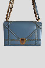 Load image into Gallery viewer, Blue Antique GHW Diorama Medium Shoulder Bag by Dior
