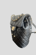 Load image into Gallery viewer, Black GHW Caviar Urban Spirit Backpack by Chanel
