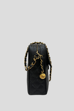 Load image into Gallery viewer, Black GHW Caviar Vintage Large Camera Flap Bag by Chanel
