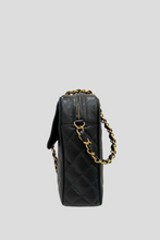 Load image into Gallery viewer, Black GHW Caviar Vintage Large Camera Flap Bag by Chanel
