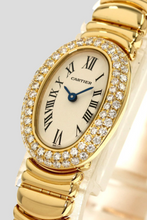 Load image into Gallery viewer, 18K Yellow Gold Double Diamond Baignoire Joaillerie Watch by Cartier
