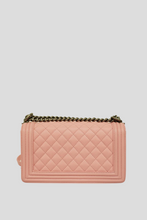 Load image into Gallery viewer, Blush Pink RHW Calfskin Leather Boy Bag Size Medium by Chanel
