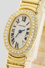 Load image into Gallery viewer, 18K Yellow Gold Double Diamond Baignoire Joaillerie Watch by Cartier
