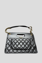 Load image into Gallery viewer, Black AGHW Graphic Catch Shopping Tote Aged Calfskin Bag by Chanel
