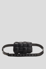 Load image into Gallery viewer, Black Small Cassette Belt Bag by Bottega Veneta
