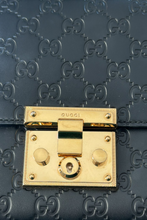 Load image into Gallery viewer, Black GHW Guccissima Padlock Shoulder Bag by Gucci
