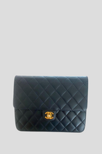 Load image into Gallery viewer, Black GHW Pre-2008 Small Square Single Flap Bag by Chanel
