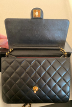 Load image into Gallery viewer, Black GHW Pre-2008 Small Square Single Flap Bag by Chanel
