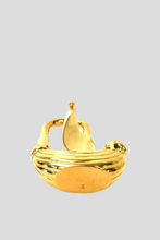 Load image into Gallery viewer, Gold L&#39;air de Paris 2006 Sailing Yacht Cadena Padlock Charm by Hermès
