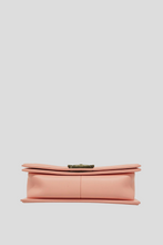 Load image into Gallery viewer, Blush Pink RHW Calfskin Leather Boy Bag Size Medium by Chanel
