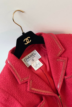 Load image into Gallery viewer, Crimson Runway Tweed Jacket Size FR 38 by Chanel
