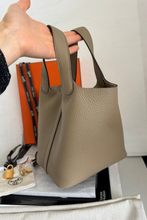 Load image into Gallery viewer, Beige Marfa GHW Picotin 18 Taurillon Clemence Leather Bag by Hermès
