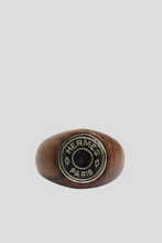 Load image into Gallery viewer, Brown Bijouterie Fantaisie Wood Ring by Hermès
