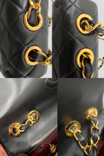 Load image into Gallery viewer, Black GHW Calfskin Vintage Classic Maxi Single Flap Bag by Chanel
