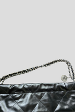 Load image into Gallery viewer, Black AWHW Chanel 22 Small Shiny Calfskin Bag by Chanel
