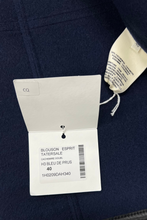 Load image into Gallery viewer, Blue Runway Tatersale Double-Sided Cashmere Jacket Size 40 / UK 12 by Hermès
