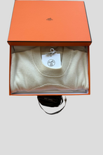 Load image into Gallery viewer, Blanc Naturel Cashmere &quot;H Lift&quot; Long Sleeve Sweater Size 40 / UK 12 by Hermès
