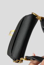 Load image into Gallery viewer, Black AGHW Mini Saddle Grained Calfskin Leather Bag by Dior
