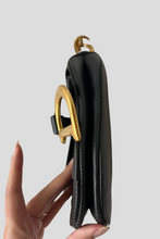 Load image into Gallery viewer, Black AGHW Mini Saddle Grained Calfskin Leather Bag by Dior
