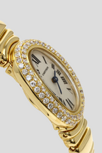 Load image into Gallery viewer, 18K Yellow Gold Double Diamond Baignoire Joaillerie Watch by Cartier
