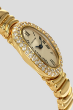 Load image into Gallery viewer, 18K Yellow Gold Double Diamond Baignoire Joaillerie Watch by Cartier
