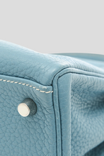 Load image into Gallery viewer, Blue Jean PHW Kelly Retourne 28 Taurillon Clemence Leather Bag by Hermès
