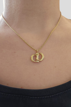 Load image into Gallery viewer, Gold CD Pendant Necklace by Dior
