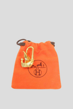 Load image into Gallery viewer, Gold L&#39;air de Paris 2006 Sailing Yacht Cadena Padlock Charm by Hermès
