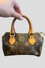 Load image into Gallery viewer, Brown GHW Vintage Nano Speedy Monogram Canvas by Louis Vuitton
