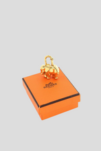 Load image into Gallery viewer, Gold L&#39;Exotisme 1988 Elephant Cadena Padlock Charm by Hermès
