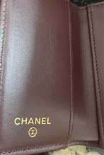 Load image into Gallery viewer, Black GHW Caviar Classic Flap Card Holder Wallet by Chanel
